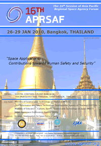 16th APRSAF- Space Applications: Contributions Towards Human Safety and Security