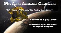 29th Space Simulation Conference